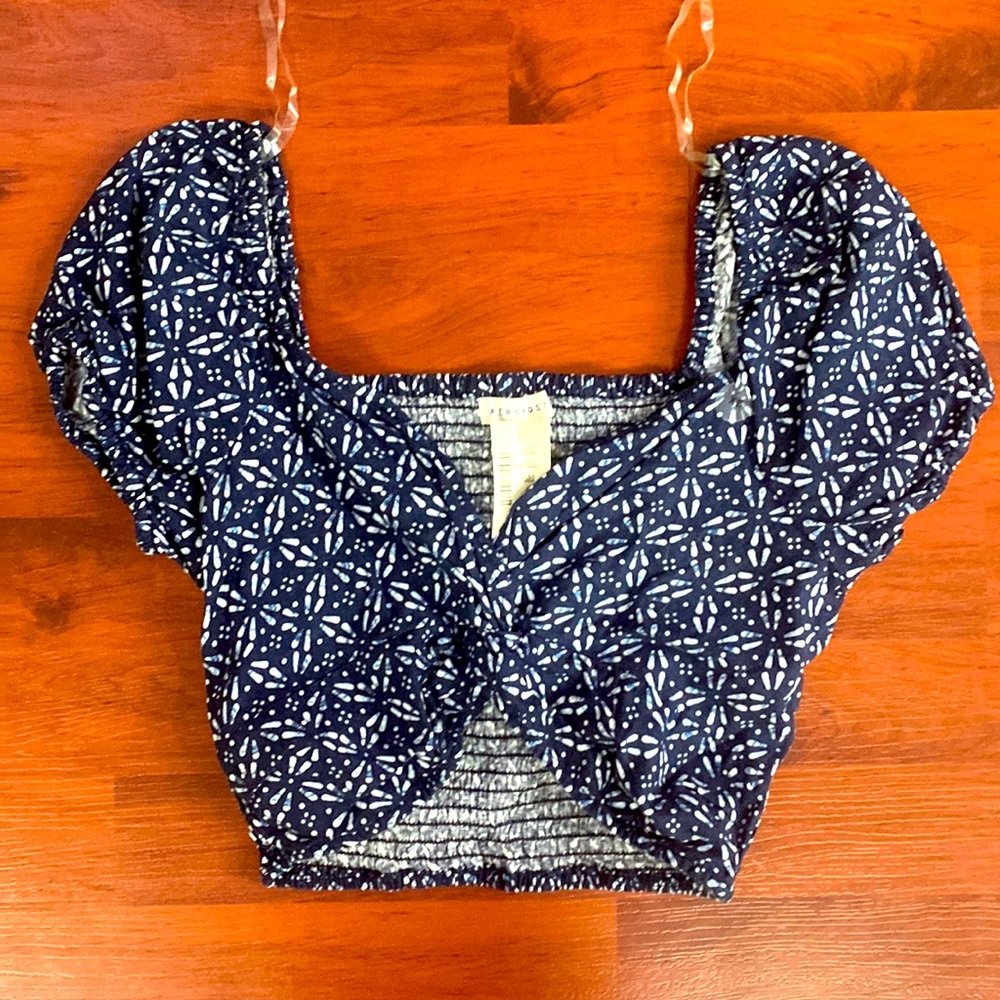 Navy Blue Aeropostale Crop Top XS